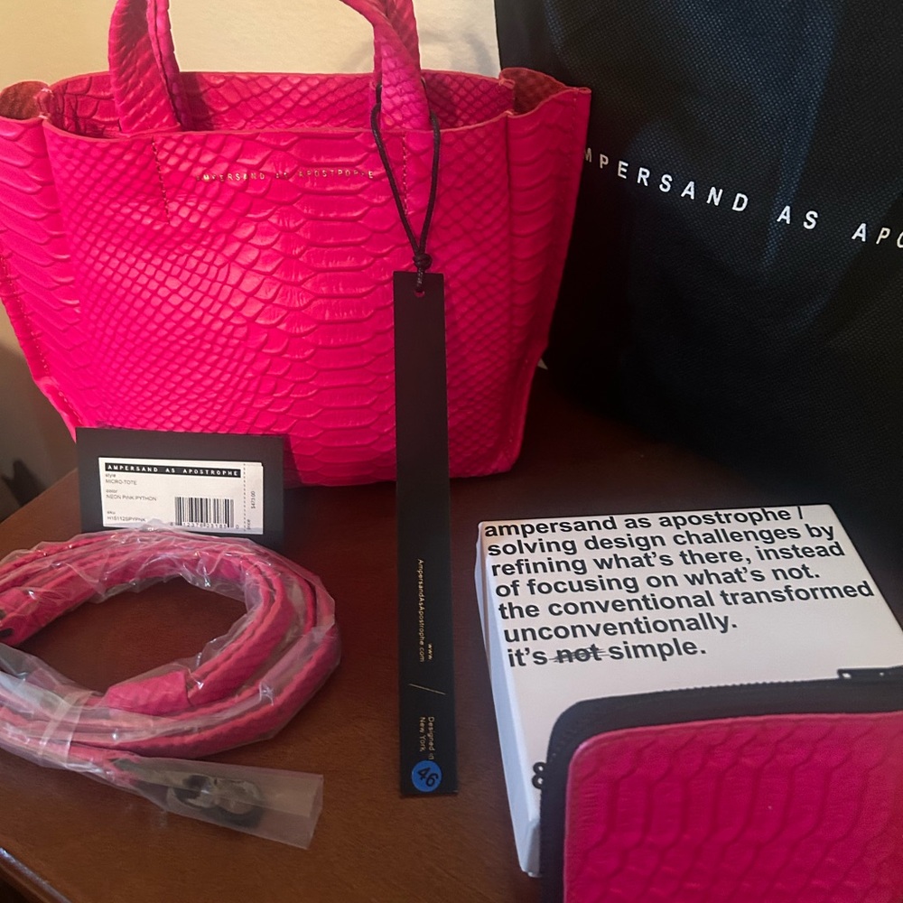 Ampersand As Apostrophe Pink Crossbody Bag